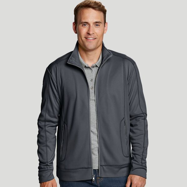 Clique Helsa Performance Mens Full Zip Knit Jacket Thumbnail